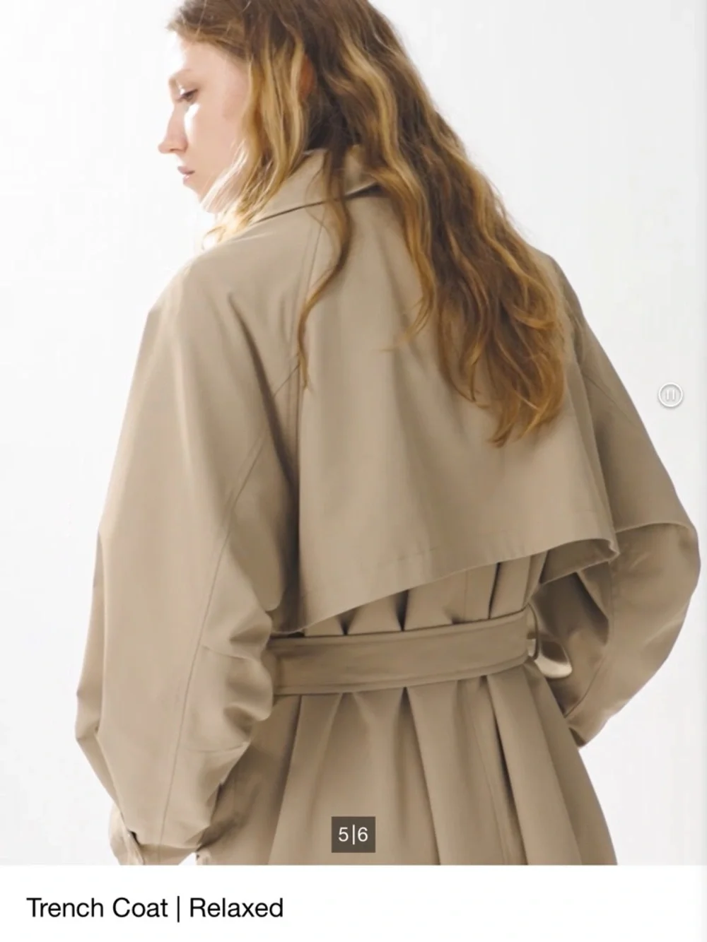 NWOT! Uniqlo Trench Coat | Relaxed color Beige - Retails $150 - Picture 7 of 13